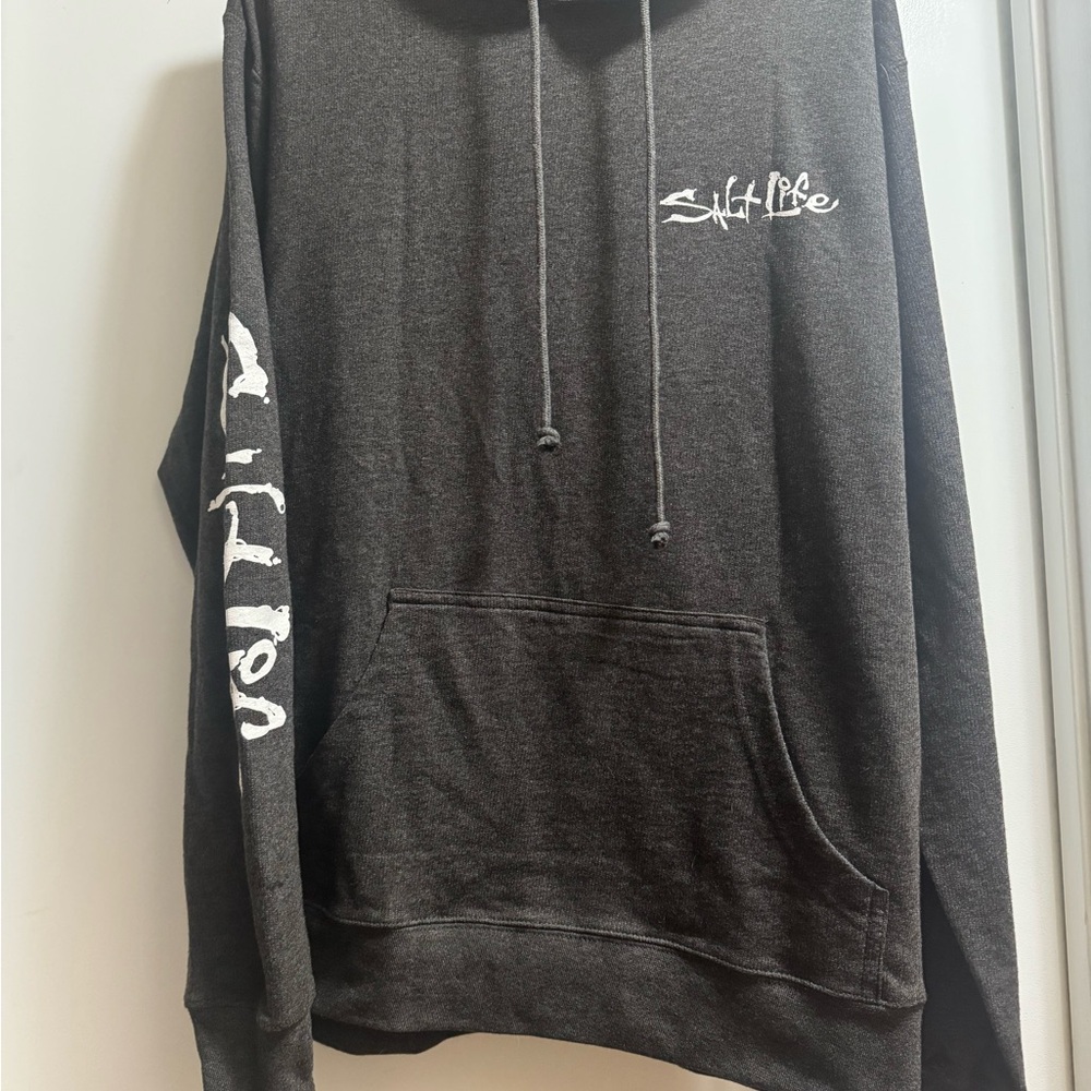Salt Life Charcoal Gray Lightweight Hoodie